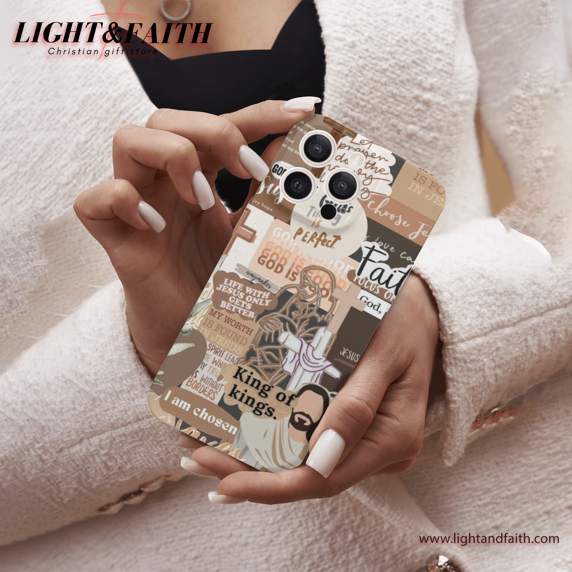 King is kings Phone Case, Christian Phone Case, Bible Verse Phone Case, Religious Gift, PCLAF23